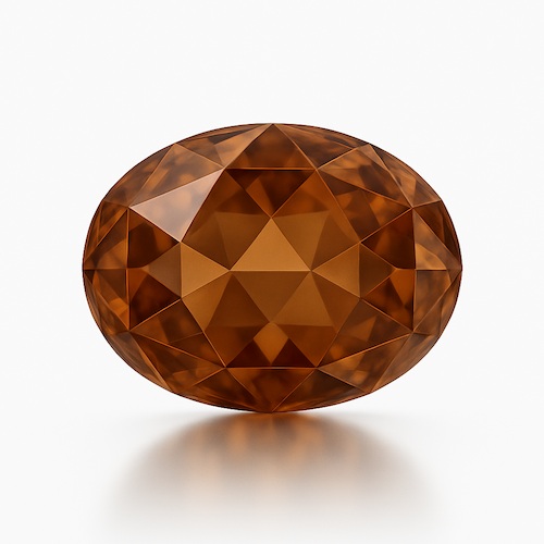 Oval Vivid Brown Moissanite Loose Stone