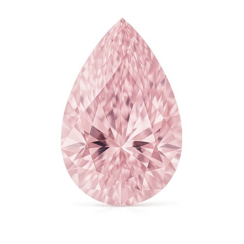Pear Light Pink Sapphire Moissanite Loose Stone