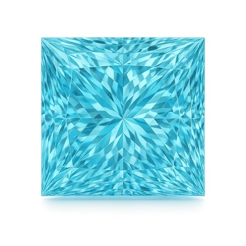 Princess Aquamarine Moissanite Loose Stone