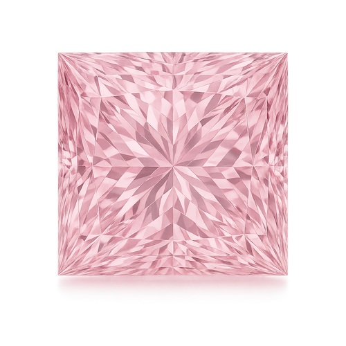 Princess Light Pink Sapphire Moissanite Loose Stone