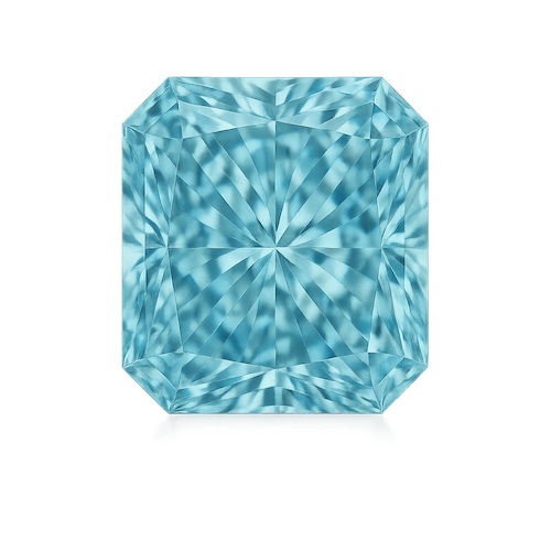 Radiant Aquamarine Moissanite Loose Stone
