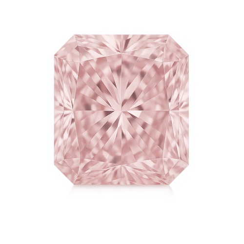 Radiant Light Pink Sapphire Moissanite Loose Stone