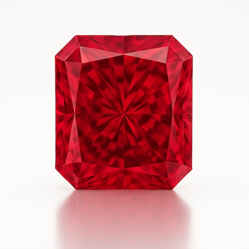 Radiant Ruby Moissanite Loose Stone