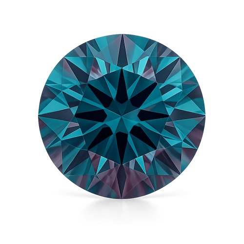 Round Brilliant Alexandrite Moissanite Loose Stone