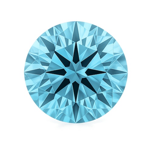 Round Brilliant Aquamarine Moissanite Loose Stone
