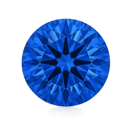 Round Brilliant Cornflower Blue Sapphire Moissanite Loose Stone