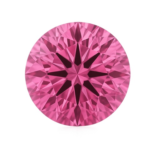 Round Brilliant Pink Sapphire Moissanite Loose Stone