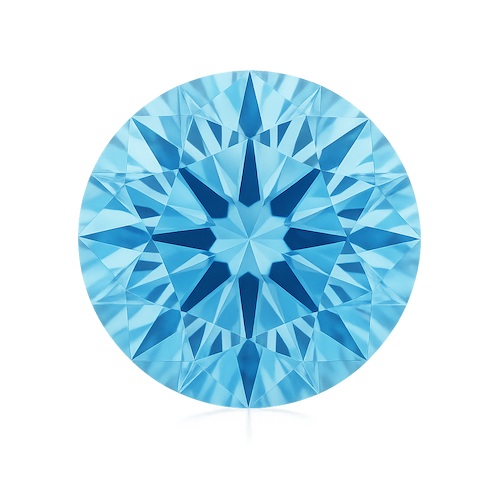 Round Brilliant Sky Blue Moissanite Loose Stone