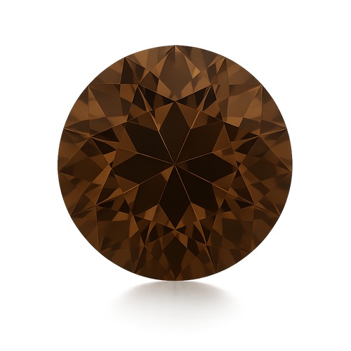 Round OE Cut Chocolate Moissanite Loose Stone