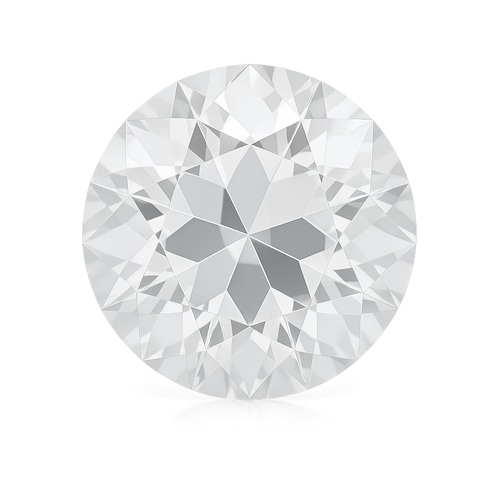 Round OE Cut Colorless Moissanite Loose Stone