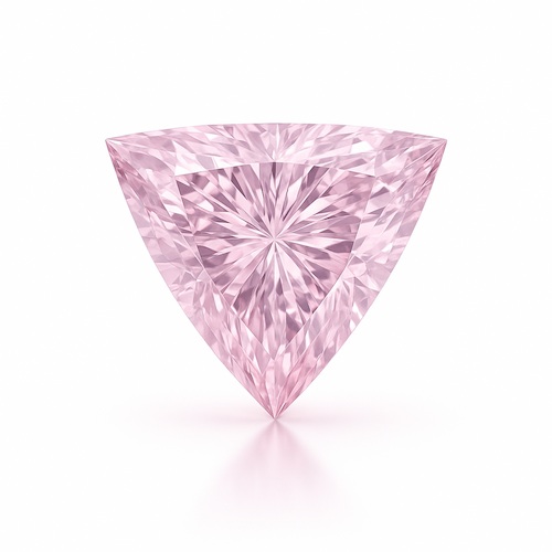 Trilliant Light Pink Sapphire Moissanite Loose Stone